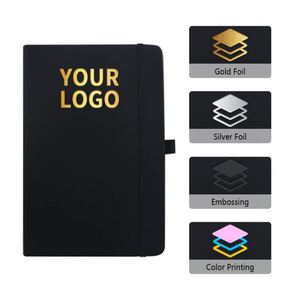 Custom Elastic Strap A5 Diary Notebook Printed Brand Logo Notepad Journal <b>Note</b> <b>Book</b> Pu Leather Notebooks - Product Image 3