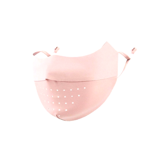 नए प्रकार की ग्रीष्मकालीन बर्फ रेशम चेहरा मास्क Uv सूर्य संरक्षण श्वसन महिला बाहरी चलने वाली साइकिल के लिए सांस लेने योग्य मास्क - Product Image 4