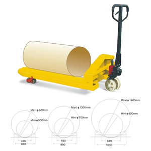 รถยกพาเลทม้วนกระดาษแบบแมนนวล ปรับแต่งได้ รองรับน้ำหนัก 1 ตัน 2 ตัน - Product Image 5