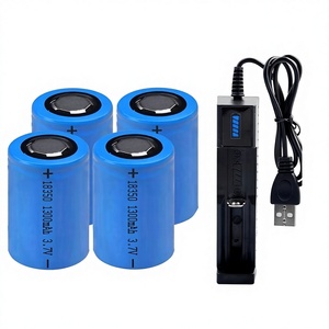 แบตเตอรี่ลิเธียม 18350 3.7V สำหรับไฟฉาย เครื่องปั่นน้ำผลไม้ แก้วเชคเกอร์ แปรงสีฟันไฟฟ้า - Product Image 1