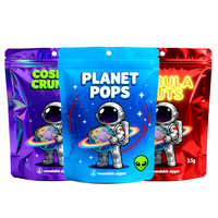 Sachets en plastique personnalisés, pochettes verticales 3,5g, sachets en Mylar découpés sur mesure pour bonbons, sacs d'emballage alimentaire réutilisables