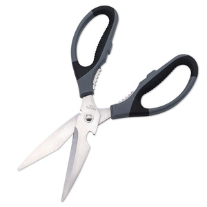 <b>Kitchen</b> <b>Scissors</b> Stainless Steel Multi Purpose Straight Head Home Use Black And Gray - Product Image 2