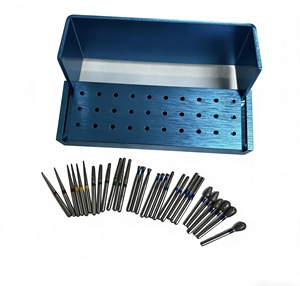 Juego de 30 piezas al por mayor de fresas dentales y accesorios, fresa de diamante de alta velocidad, pieza de mano manual de acero para <span class=keywords><strong>dentistas</strong></span> - Product Image 3