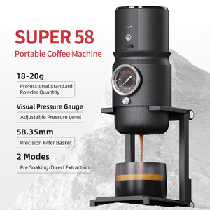 Machine à expresso portable Super58, pression réglable de 18 à 20 g, <span class=keywords><strong>cafetière</strong></span> USB-C <span class=keywords><strong>pour</strong></span> <span class=keywords><strong>voiture</strong></span>, camping, camping-car, randonnée et bureau - Product Image 2
