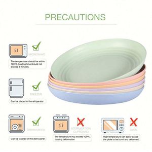 Vaisselle personnalisée en paille de blé biodégradable sans BPA, réutilisable et écologique, comprenant assiette, bol et tasse – Offre Spéciale - Product Image 4