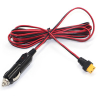Kabel Pengisi Daya 16AWG XT60 Female ke Cigarette Lighter Male untuk Perangkat Pengisian Baterai