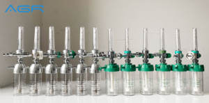 Régulateur d'oxygène médical de bouteille d'oxygène ligne complète de débitmètres d'oxygène mâle allemand - Product Image 2