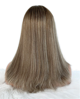 Nouvelle mode perruques de cheveux vierges européennes perruque juive casher haut en soie vague accentuée style droit non traité petite livraison gratuite