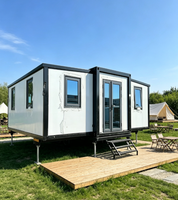 Maison conteneur transportable 20 pieds, extensible, préfabriquée, modulaire, petite maison, bâtiment préfabriqué, prête à être expédiée - Vente chaude