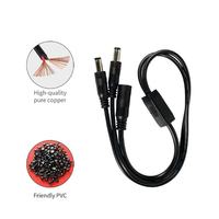 Cable Divisor de Alta Calidad DC5.5*2.1 Hembra a 1 a 2/3/4 Machos para Electrodomésticos, Cable de Conexión DC de 45CM 20/24AWG