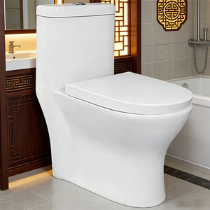 Nouvelle toilette de luxe moderne à double <span class=keywords><strong>chasse</strong></span>, à poser au sol, avec siphon anti-odeur S-trap, monobloc en céramique à fermeture lente, pour écoles - Product Image 3