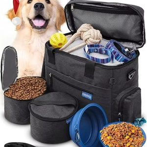 Free Sample BAGLHER Pet Travel Bag, Double-Layer Pet Supplies <b>Backpack</b> (for All Pet Travel Supplies), Pet Travel <b>Backpack</b> - Product Image 3