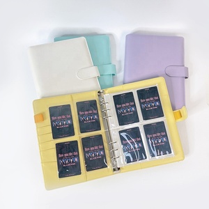 Cute Card Book Creative 6 Rings A5/a6 Pu Leather Budget Binder Diary Planner Organizer <strong>Journal</strong> Stationery Office School <strong>Supplies</strong> - Product Image 5