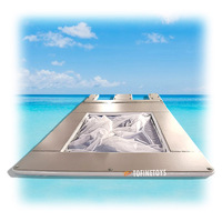 Piscine flottante de mer d'océan avec le dock flottant gonflable pour le yacht