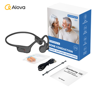 Écouteurs sans fil à conduction osseuse ALOVA avec chargeur rapide Bluetooth, aides auditives <span class=keywords><strong>pour</strong></span> les personnes ayant une perte auditive sévère - Product Image 6