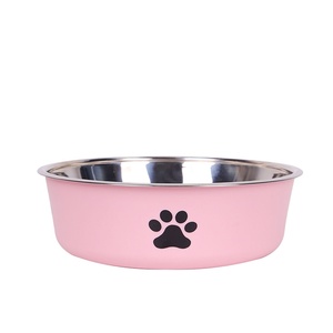 Hotsales Aço Inoxidável Duplo Walled <span class=keywords><strong>Pet</strong></span> <span class=keywords><strong>Bowl</strong></span> Dog Water Bowls - Product Image 1
