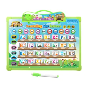 Hot Sale English Audio Learning Picture Poster Talking Drawing Board Alphabet Wall Chart Talking Board For Kids