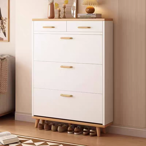 Zapatero Ultrafino y Duradero con Compartimentos, Mueble de Salón, Almacenamiento que Ahorra Espacio en la Entrada para Apartamentos Pequeños - Product Image 4