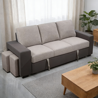 Canapé-lit pliable en tissu multi-usages personnalisable en gros pour l'ameublement intérieur résidentiel
