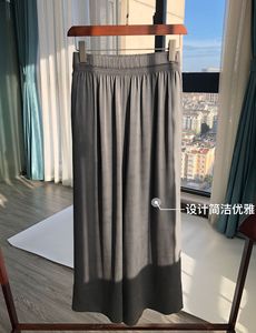 Pantalon droit en soie épaisse pour femme, haut de gamme, formel, élégant, coupe décontractée, respirant, été - Product Image 6