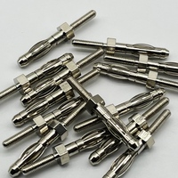 Série complète de fiches bananes plaquées or Amass 2mm 3.5mm 4mm mâle et femelle connecteur balle or fiche banane
