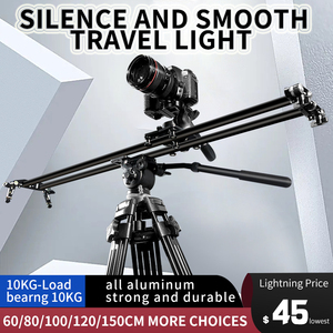 Slider per fotocamera Jianmei S6 60CM-120CM con 3D PTZ per Canon Nikon <span class=keywords><strong>Sony</strong></span> DSLR fotocamera breve dispositivo Video Slider manuale - Product Image 4