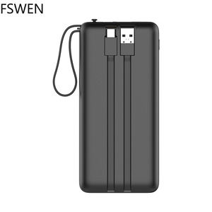 Công suất lớn 20,000 mAh hiển thị kỹ thuật số với 3-Wire ngân hàng điện cầm tay 22.5 Wát siêu nhanh sạc điện thoại di động cung cấp điện - Product Image 4