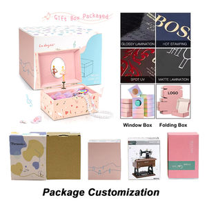 Boîte à musique de Noël, organisateur de musique de <span class=keywords><strong>vacances</strong></span>, cadeau pour femmes et filles, vente en gros - Product Image 3