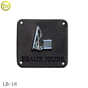 Custom garment accessoriesreal leather patch label for coat with cheap price
