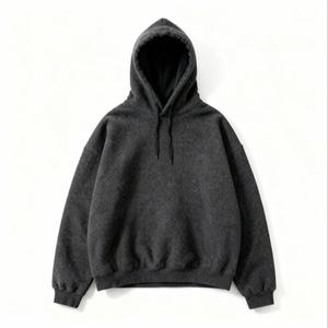 Sudadera Azul Marino, Peso Medio, con Bolsillo Delantero y Capucha con Cordón Ajustable, Apta para Uso Diario Informal - Product Image 2