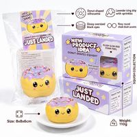 Jouet Squishy Donut à Remontée Lente, Taille Deux Mains, Anti-Stress, Jouet Sensoriel à Presser pour Enfants de 3 Ans et Plus et Adultes
