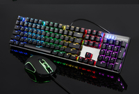 Motospeed CK888 RGB PC clavier souris Gamer Combo jeu clavier et souris Kit ensemble avec souris