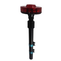 Nouveau bleu arrière LED moto balise 12V/24V clignotant pôle feu arrière matériau en aluminium pour la fabrication de rénovation