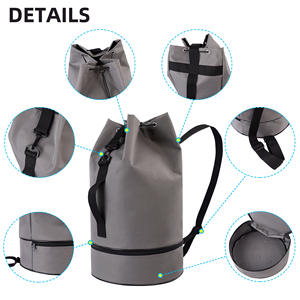 Bán Buôn Giản Dị Bền Tái Sử Dụng Trọng Lượng Nhẹ Du Lịch Vải Thô Dây Kéo <span class=keywords><strong>Sling</strong></span> Ba Lô Tùy Chỉnh Phòng Tập Thể Dục Thể Thao Xô Ba Lô - Product Image 3