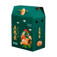 Boîte en papier ondulé pour poussin avec logo personnalisé Boîtes en carton pour l'alimentation des poulets Boîte d'emballage cadeau de fruits avec poignée