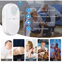 Appareil d'appel pour soignant Daytech à vibration, réception de signal longue distance, étanche IP55, alarme personnelle sonore et visuelle, 50 sonneries