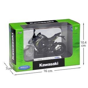 BobbieGoods WELLY <span class=keywords><strong>2017</strong></span> <span class=keywords><strong>Kawasaki</strong></span> <span class=keywords><strong>Z</strong></span> 1000 R Modèle de moto miniature en métal moulé sous pression à l'échelle 1:18 Fabriqué en plastique ABS durable Jouet pour les 14 ans et plus - Product Image 3