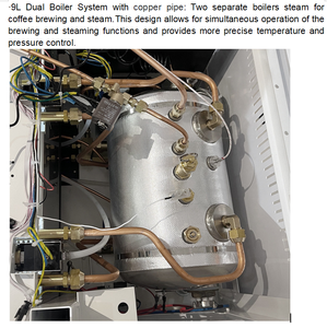 Halbautomatische Italienische Espresso-Kaffeemaschine mit Individuellem Logo, Doppelboiler, Zwei Brühgruppen, Flügelzellen-Rotationspumpe, Beste High-End-Ausführung - Product Image 5