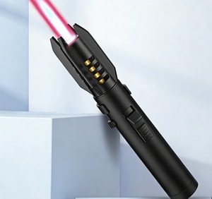 Lightsaber Style Metal Long Handle Torch <b>Lighter</b> Adjustable Rotatable Jet Flame Butane Refillable <b>Windproof</b> Portable BBQ Welding - Product Image 4
