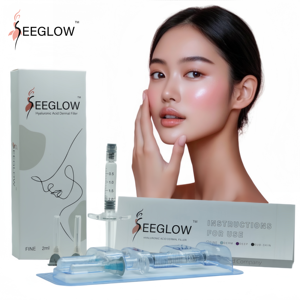 Seeglow 2ml Hyaluronic Acid Filler Injection with 18-26mg/ml Concentration for Face Nose <strong>Lips</strong> &amp; Eyes <strong>Wrinkle</strong> Removal - Product Image 2
