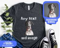 2025 Tiktok Tendances Article Conception Libre Logo Personnalisé Image Texte Photo Chemise Personnalisé Famille T-Shirt Meilleur Ami Cadeau Tee Shirt
