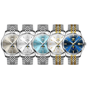 OUPINKE 3275 Reloj para hombre <span class=keywords><strong>Calendario</strong></span> <span class=keywords><strong>de</strong></span> moda <span class=keywords><strong>de</strong></span> lujo Casual Diamante Automático <span class=keywords><strong>Fase</strong></span> <span class=keywords><strong>lunar</strong></span> Función clásica Reloj mecánico para hombre - Product Image 6