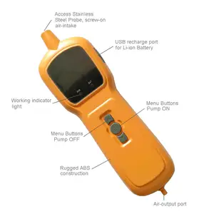 Portable NH3 Gas Detector Ammonia Detector Analyzer NH3 Meter With Micro Clip Ammonia Gas Detector For Animal Husbandry Farm