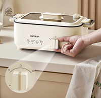 Marmite électrique Ménage Cuisson intégrée Poêle à frire électrique antiadhésive Multifonction Marmite électrique 3-4 personnes