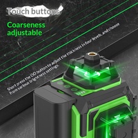 Niveau laser vert Boka 4D 16 lignes, projecteur de lignes infrarouges haute précision, modèle extérieur pour éclairage intense, Chine