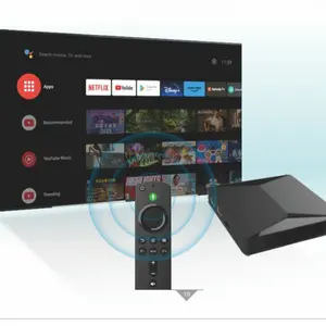Controle remoto personalizado de fábrica mais barato por atacado para Smart TV Box OEM IR BT Google Substituição de controle remoto por voz