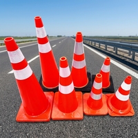 Cône de signalisation haute visibilité de 75 cm (28,5 pouces) pour travaux routiers, stationnement, construction, fournitures de sécurité routière