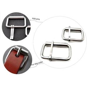 Twin Pin <b>Metal</b> <b>Roller</b> Buckles with Smooth Plated Finish for Webbing Straps Harnesses Belts and Leather Goods - Product Image 4