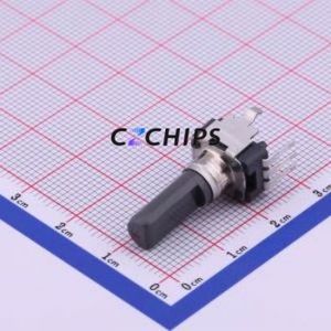 ตัวต้านทานแบบปรับได้/โพเทนชิออมิเตอร์ผ่านรู (THT) RK09D1130C3C 10kOhm 20% 20V 50mW - Product Image 1