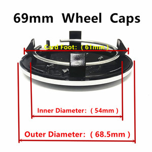 Coprimozzi per Auto da 60mm 61mm 68mm 69mm per Audi A1 A2 A3 A4 A5 A6 A7 Q3 Q4 Q5 Q7 S3 S4 S5 S6 S7 RS 3 4 5 6 7 8 TT Accessori - Product Image 6